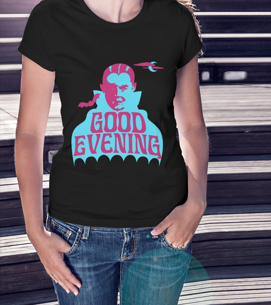 Good Evening Dracula Vampire MoonBat Iconic T-Shirt