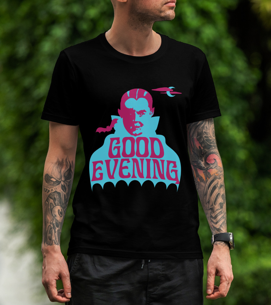 Good Evening Dracula Vampire MoonBat Iconic T-Shirt