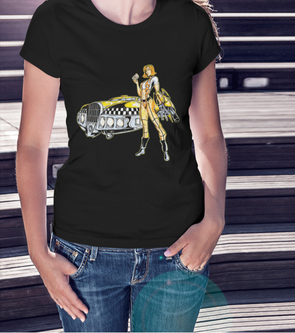 The Fifth Element Leeloo Dallas Vintage Taxi Cab T-Shirt