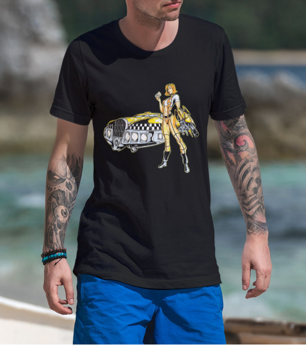 The Fifth Element Leeloo Dallas Vintage Taxi Cab T-Shirt