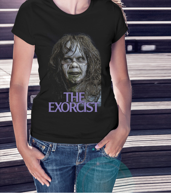The Exorcist 1973 Iconic Horror Face T-Shirt