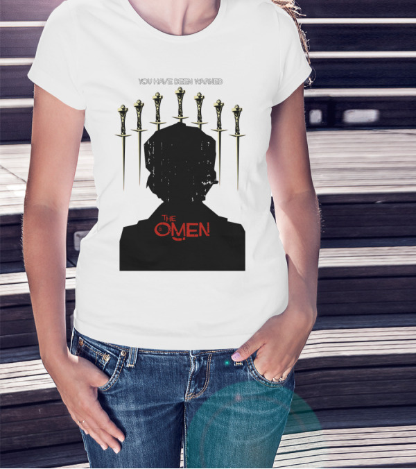 You Have Been Warned The Omen 1976 Silhouette And Daggers T-Shirt