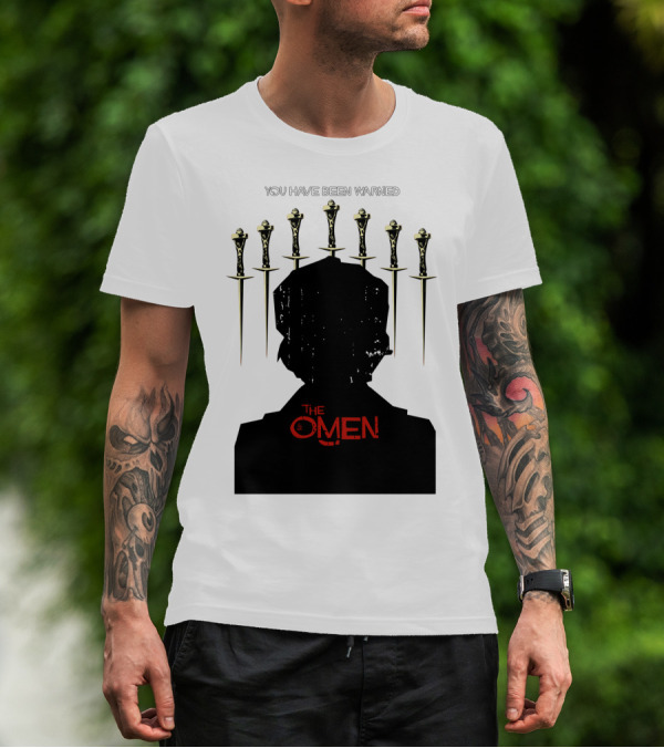 You Have Been Warned The Omen 1976 Silhouette And Daggers T-Shirt