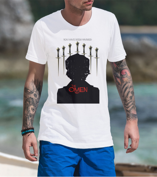 You Have Been Warned The Omen 1976 Silhouette And Daggers T-Shirt