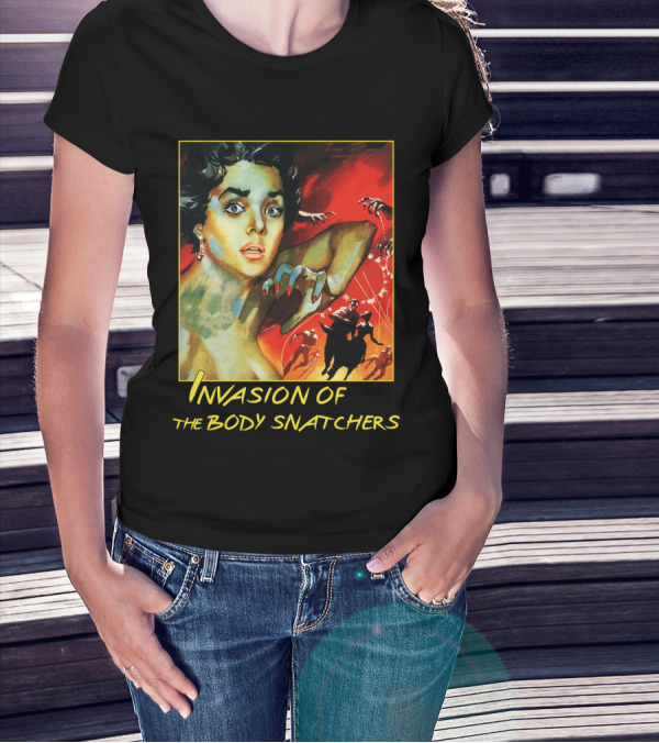 Invasion Of The Body Snatchers 1978 Classic Horror Movie Cover T-Shirt
