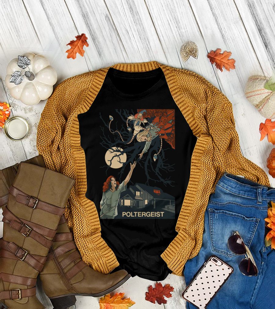 Poltergeist II The Other Side 1986 Moonlit Horror Escape T-Shirt