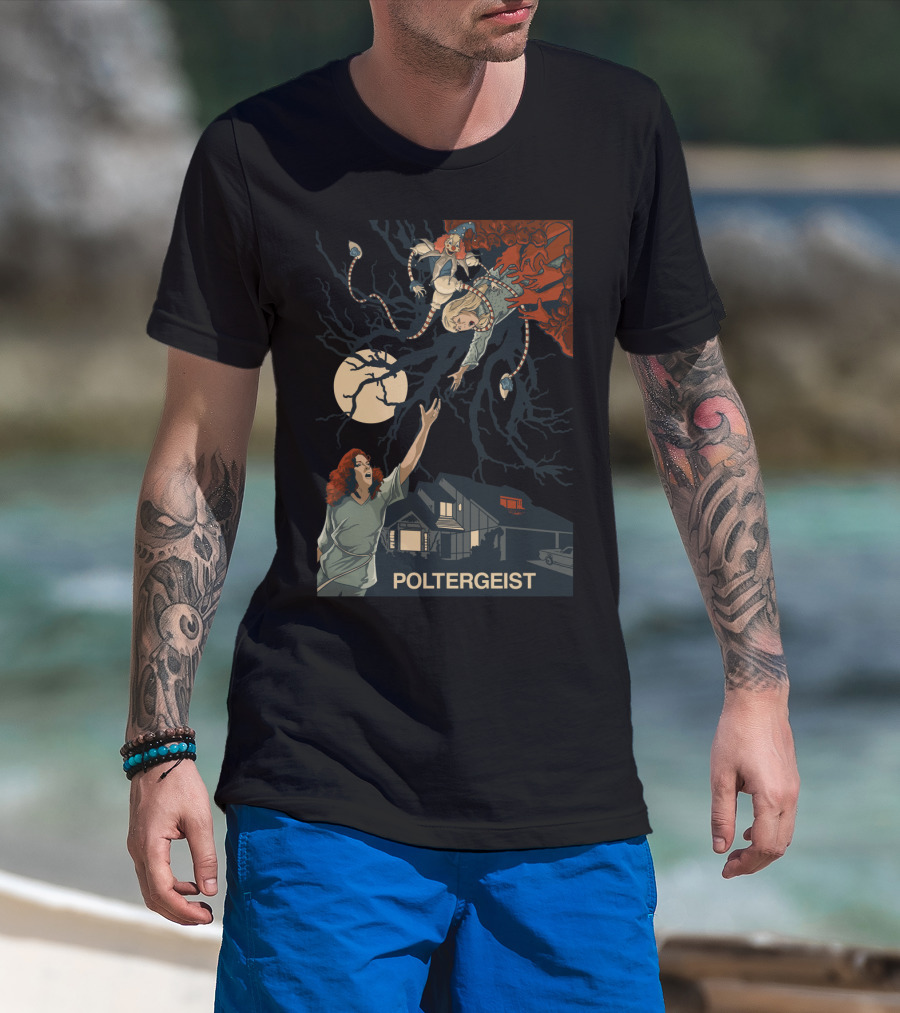 Poltergeist II The Other Side 1986 Moonlit Horror Escape T-Shirt