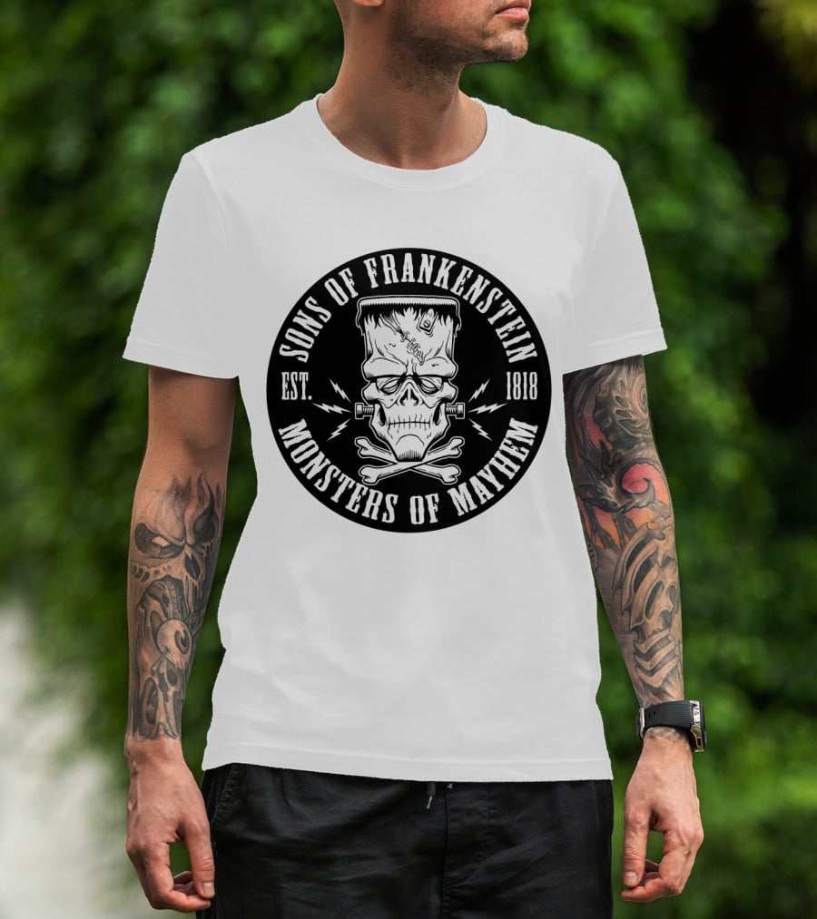 Sons Of Frankenstein Monsters Of Mayhem Est. 1818 T-Shirt