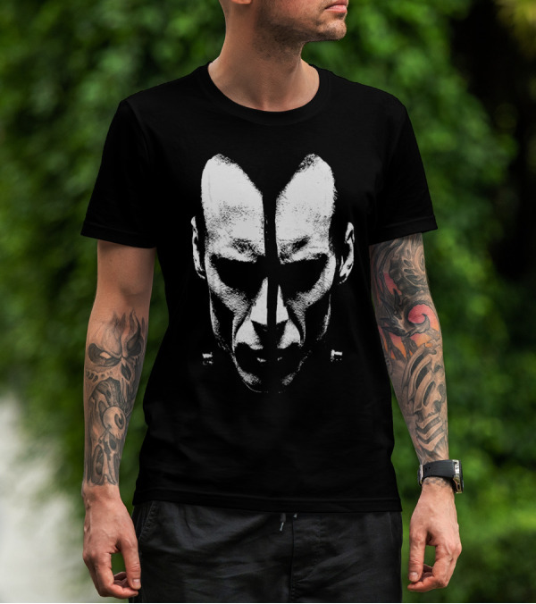 Doyle Wolfgang Von Frankenstein MT Masked Face Monochrome T-Shirt