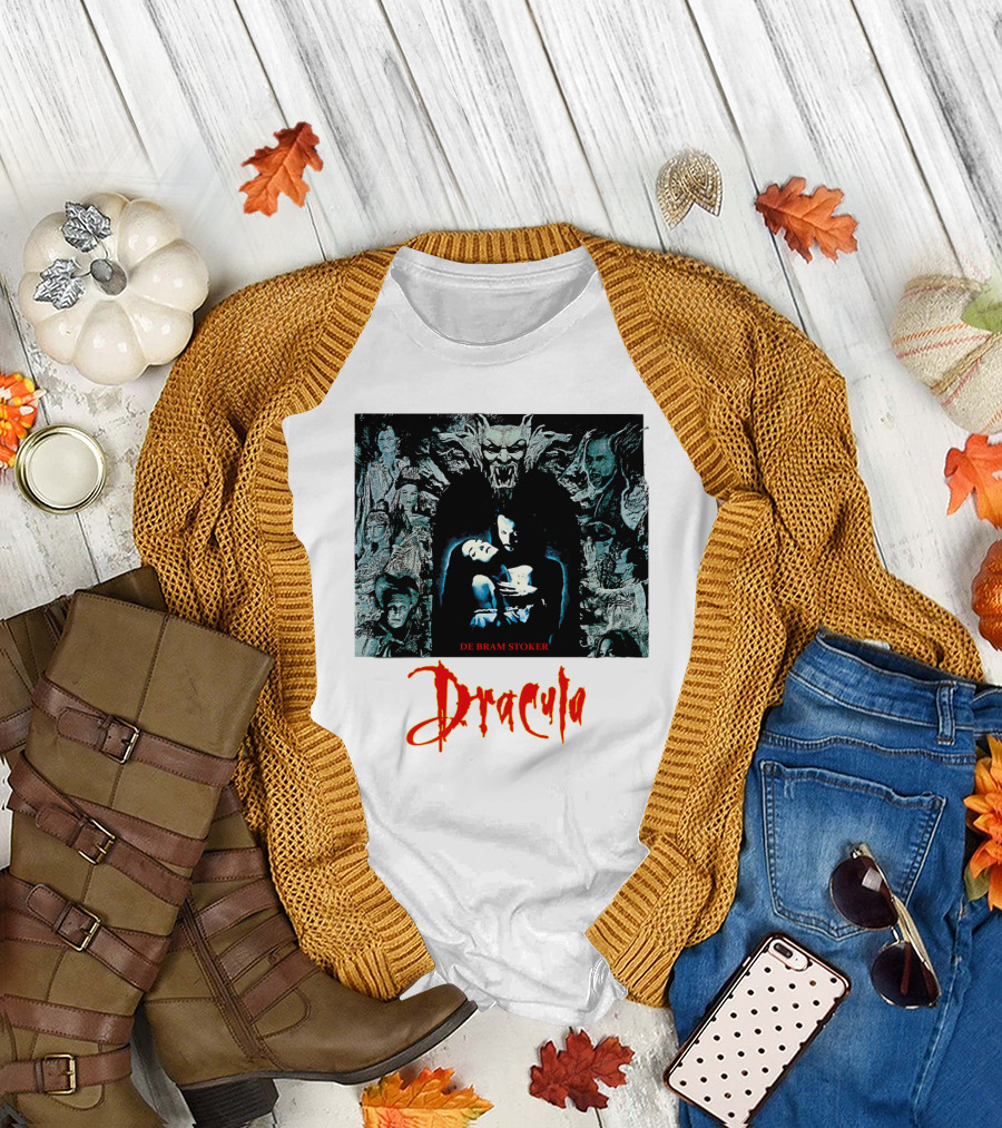 Dracula De Bram Stoker Vampire Collage 1992 T-Shirt