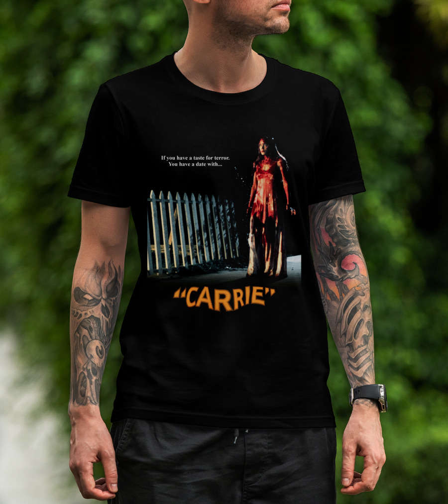 If You Have A Taste For Terror You Have A Date With Carrie 1976 T-Shirt