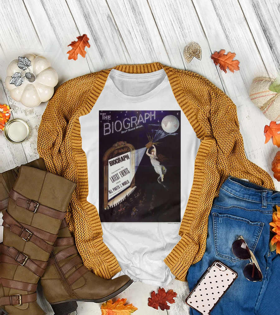 The Biograph 1910 Reg Trade Mark Biograph Presenting Latest Events From All Parts of the World T-Shirt