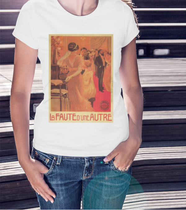 La Faute D'un Autre 1910 Elegant Ballroom Scene Bourgeois Society Vintage T-Shirt