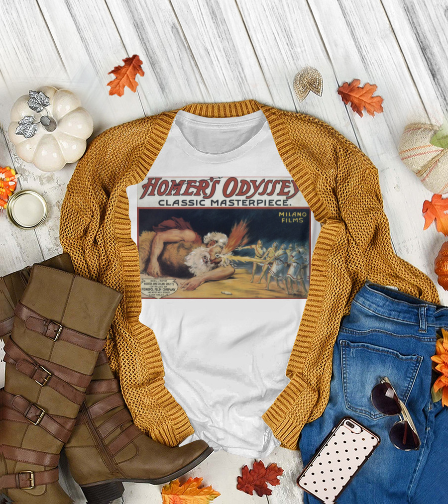 Homer's Odyssey Classic Masterpiece Milano Films Exclusive North American Rights Monopol Film Company T-Shirt