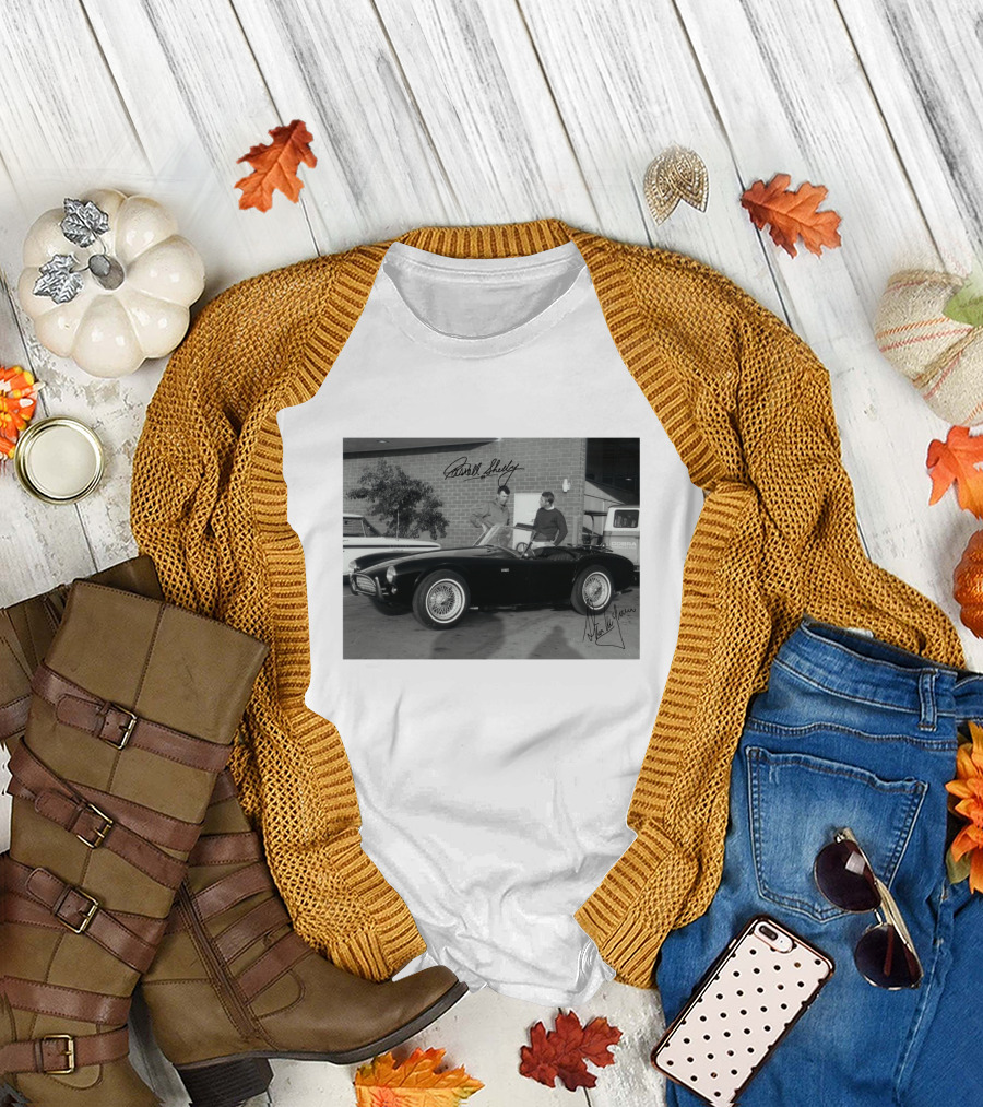 1963 Steve McQueen Carroll Shelby Cobra Classic Car Photo T-Shirt