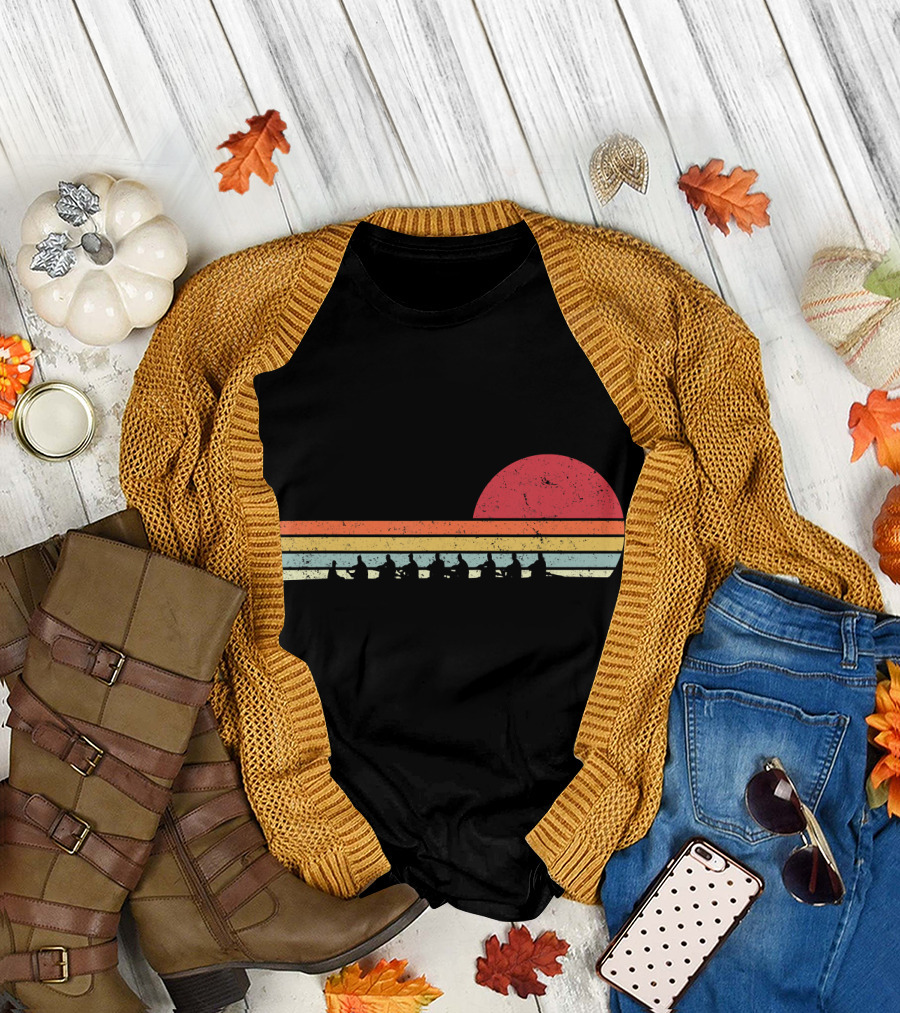 Rowing Sunset Vintage T-Shirt
