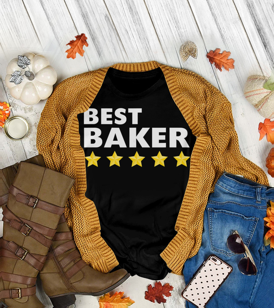 Best Baker Five Star Rating Mastery T-Shirt