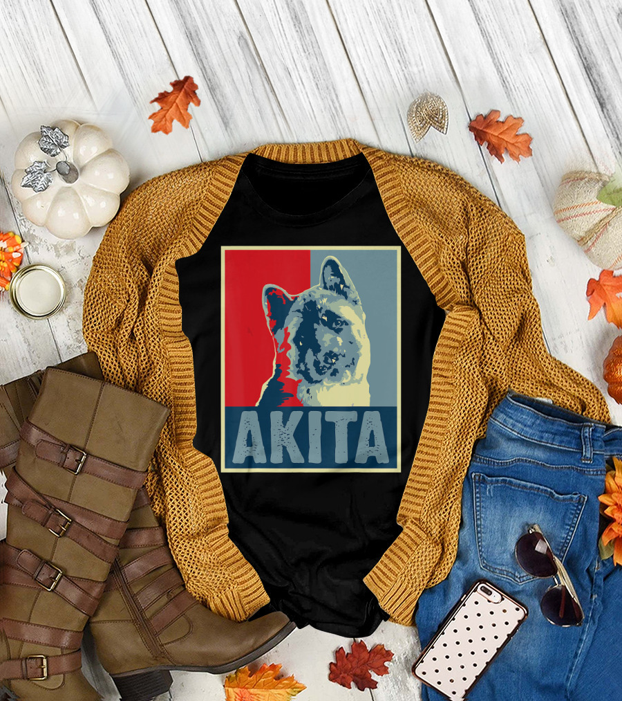 Vintage Akita Dog Hope T-Shirt