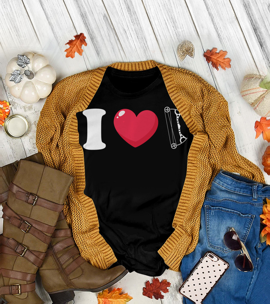 I Love Archery Bow T-Shirt
