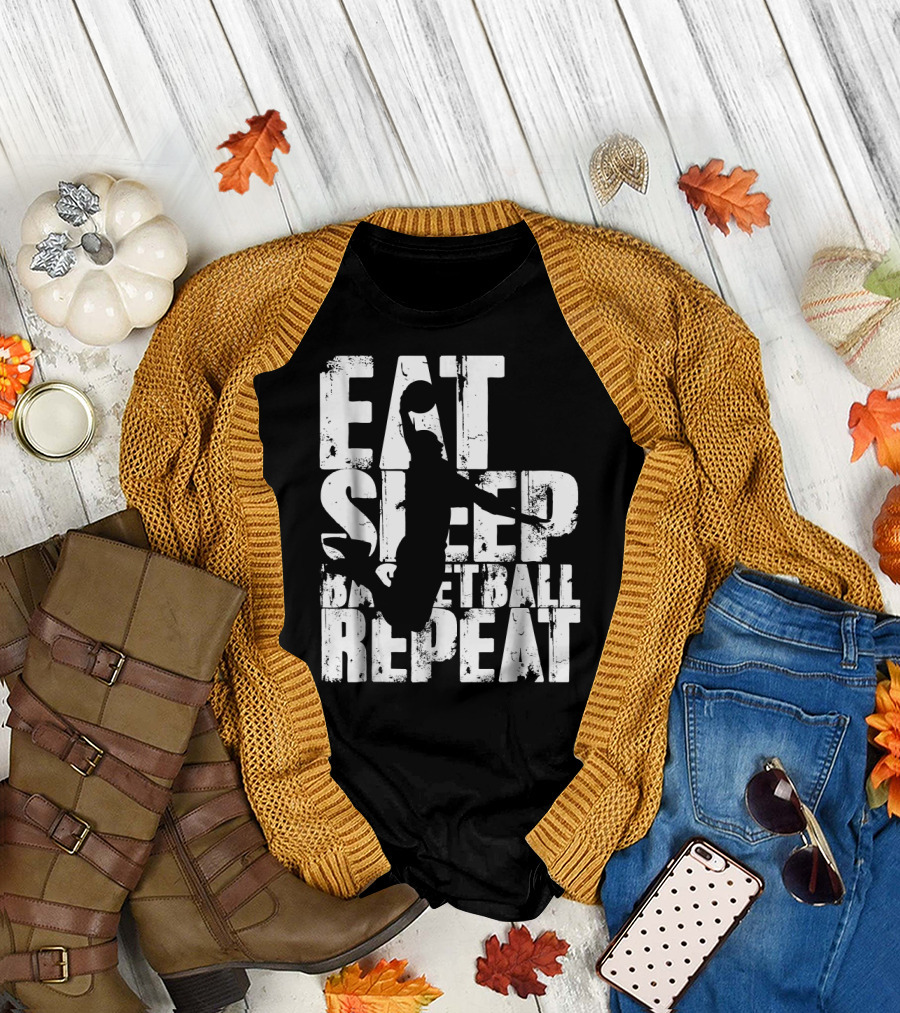 Eat Sleep Basketball Repeat Dunk T-Shirt