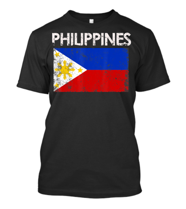 Philippines Vintage Flag Filipino Pride T-Shirt