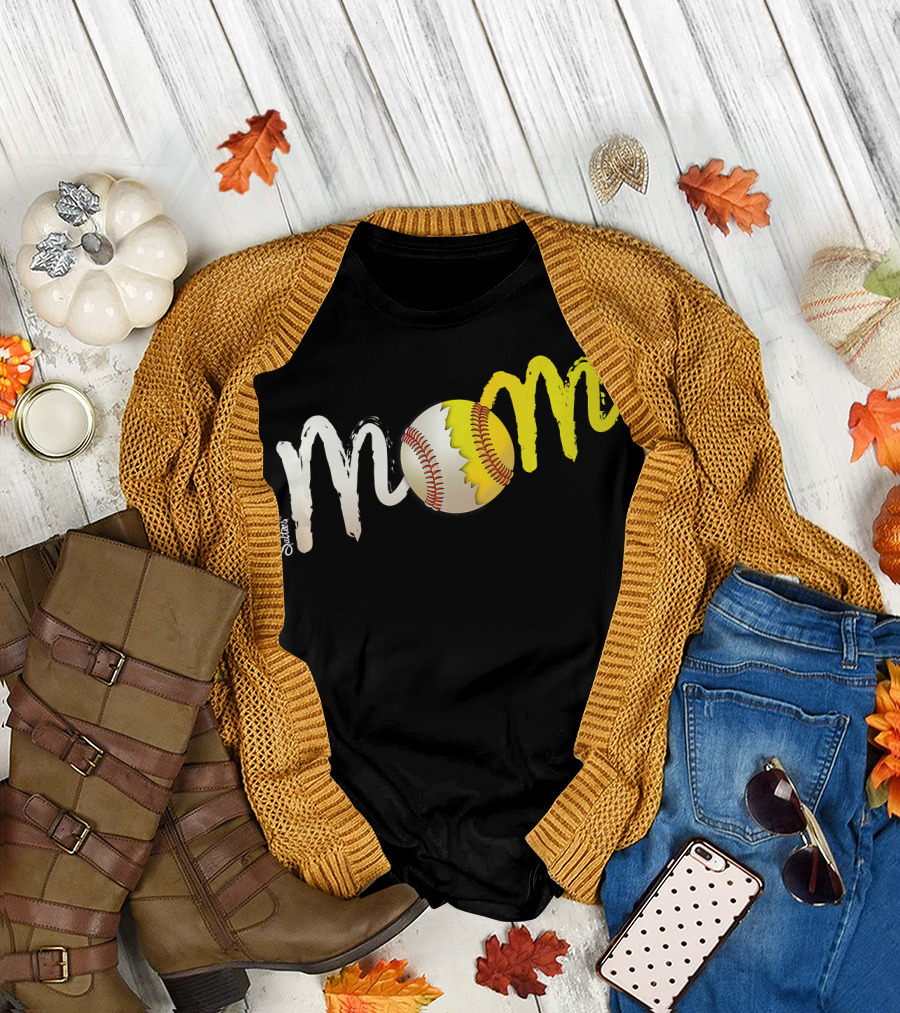 Mom Baseball Softball Sports Lover T-Shirt