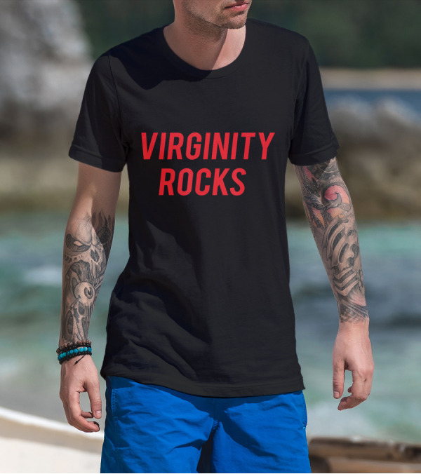 Virginity Rocks Red Danny Duncan T-Shirt