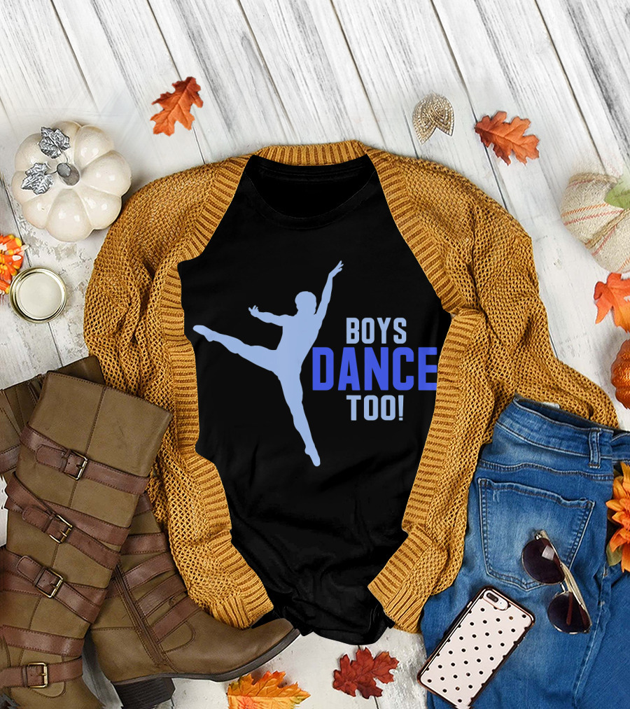 Boys Dance Too Pointe Dancer Ballet T-Shirt