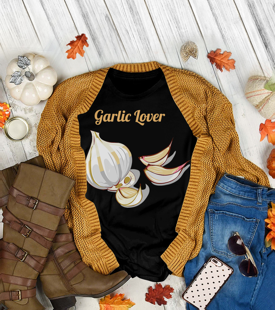 Garlic Lover Gourmet Foodie Chef Garlic Clove T-Shirt