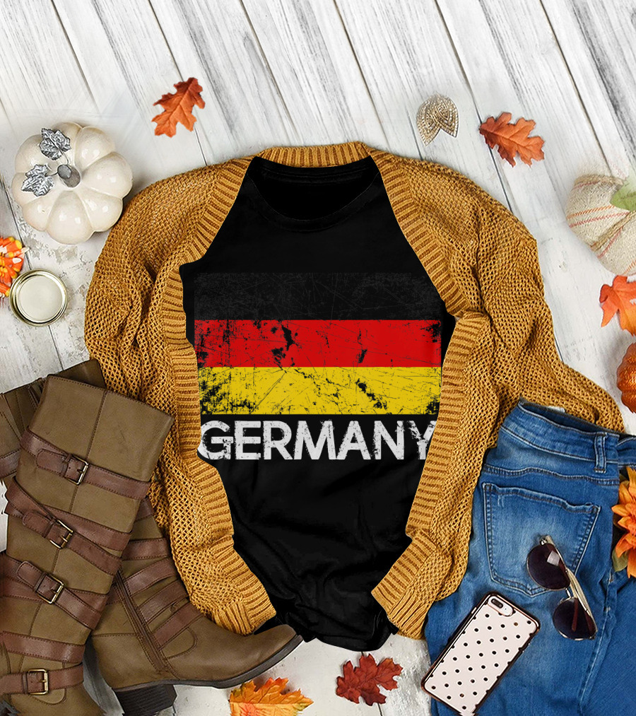 German Flag Distressed Vintage Made in Germany T-Shirt