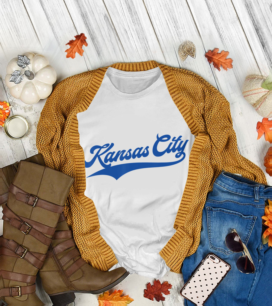 Kansas City Baseball KC Pride Royal Script T-Shirt