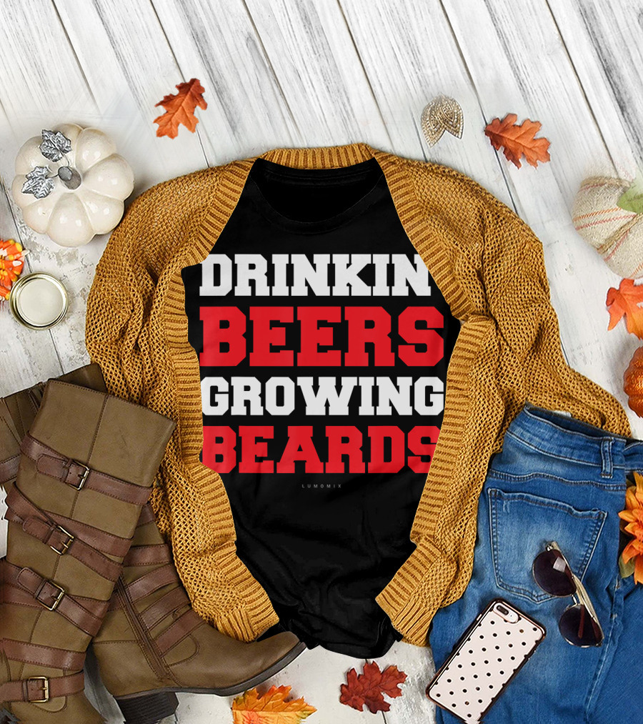 Drinkin' Beers Growing Beards Lumomix T-Shirt