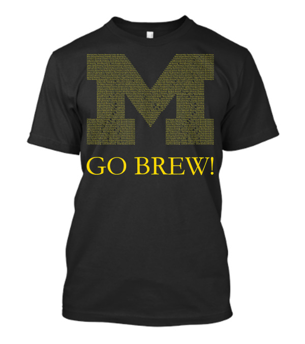 Michigan Craft Beer Brewers M Go Brew T-Shirt