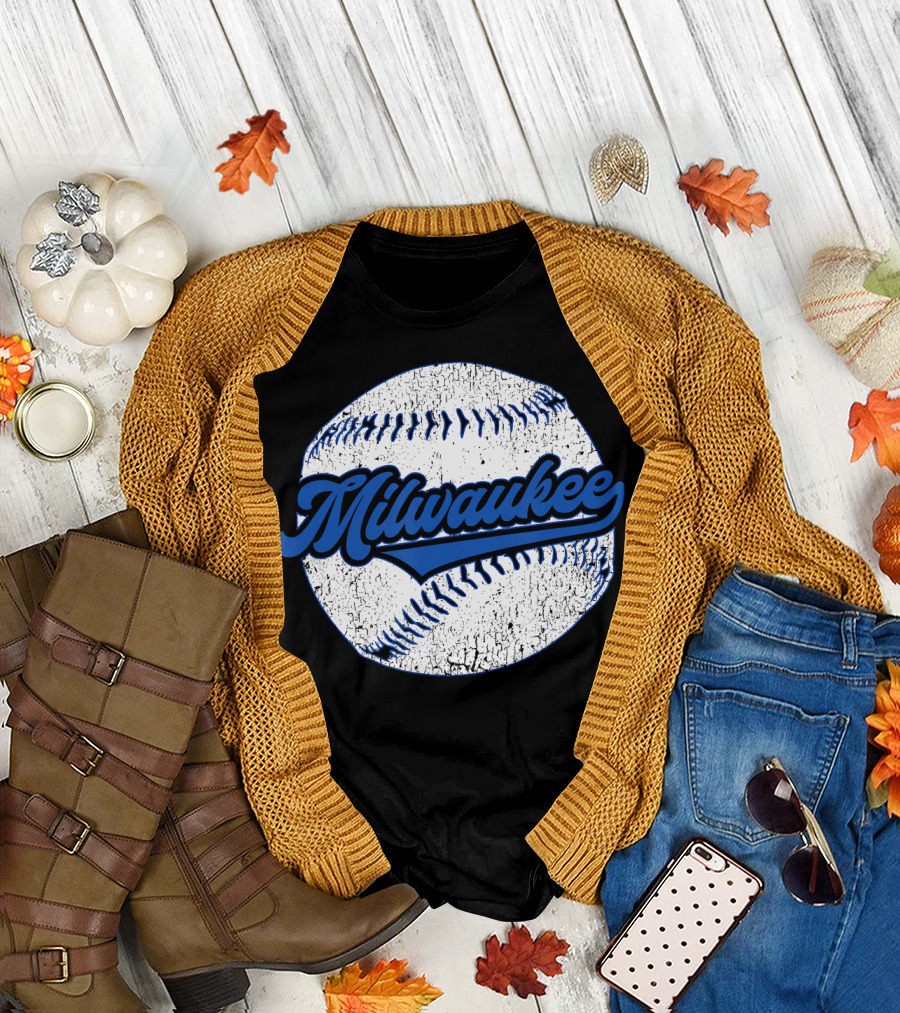 Milwaukee Vintage Baseball Wisconsin T-Shirt
