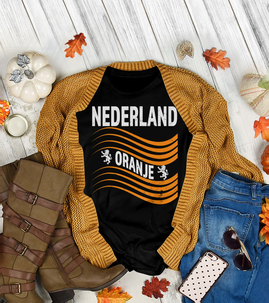 Nederland Oranje Soccer Jersey Lions T-Shirt