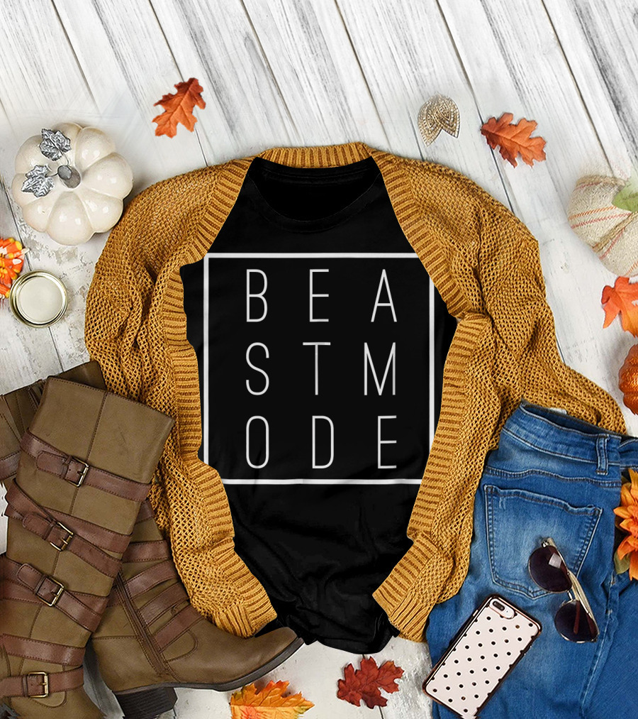 Beast Mode Fitness Workout Motivation Styli T-Shirt