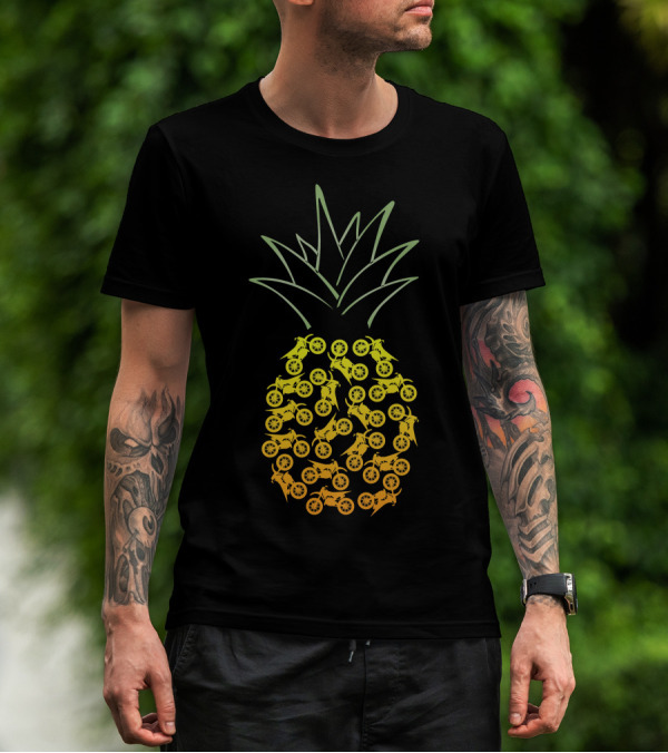 Motocross Pineapple Motorbike T-Shirt