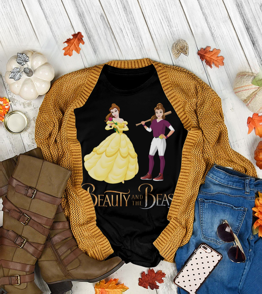 Beauty and the Beast Softball T-Shirt