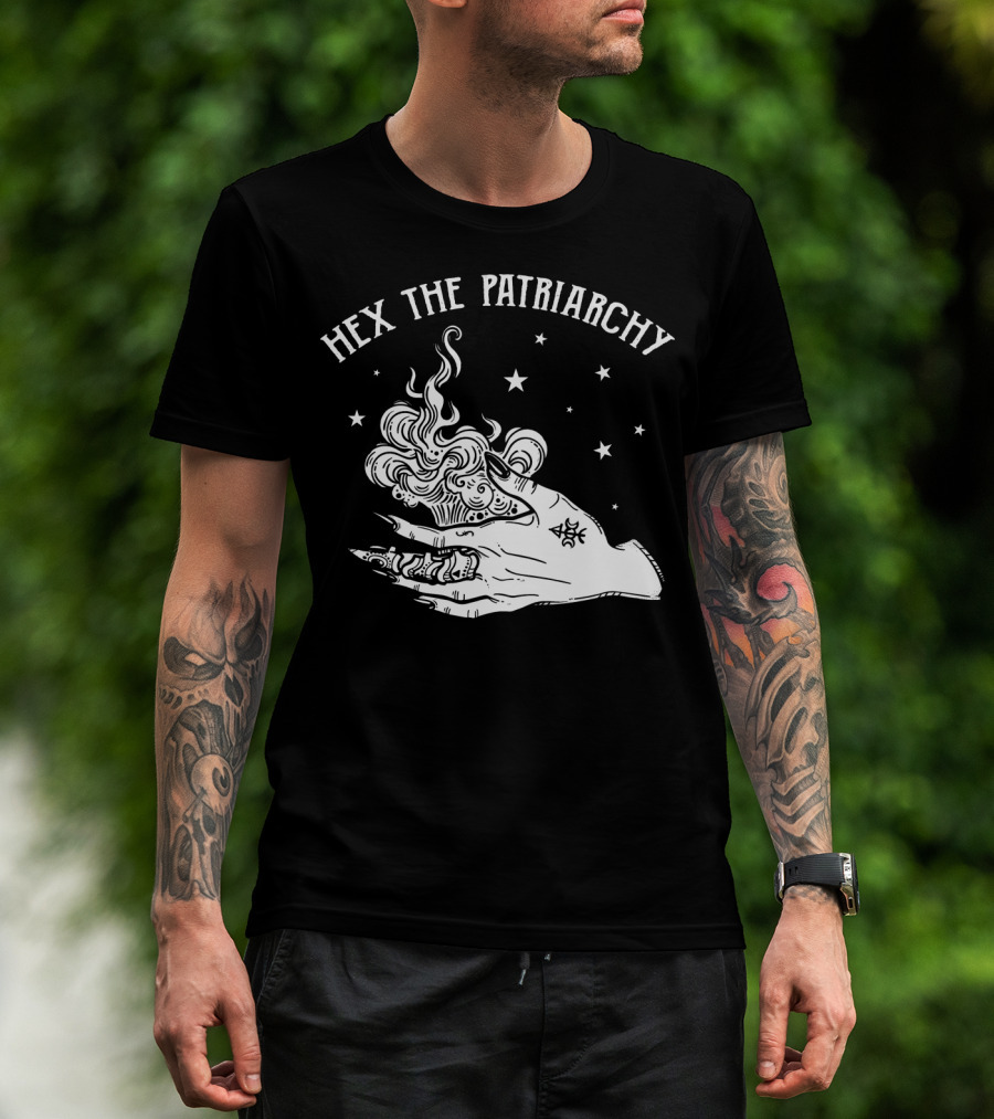 Hex The Patriarchy Hand Stars Smoke T-Shirt