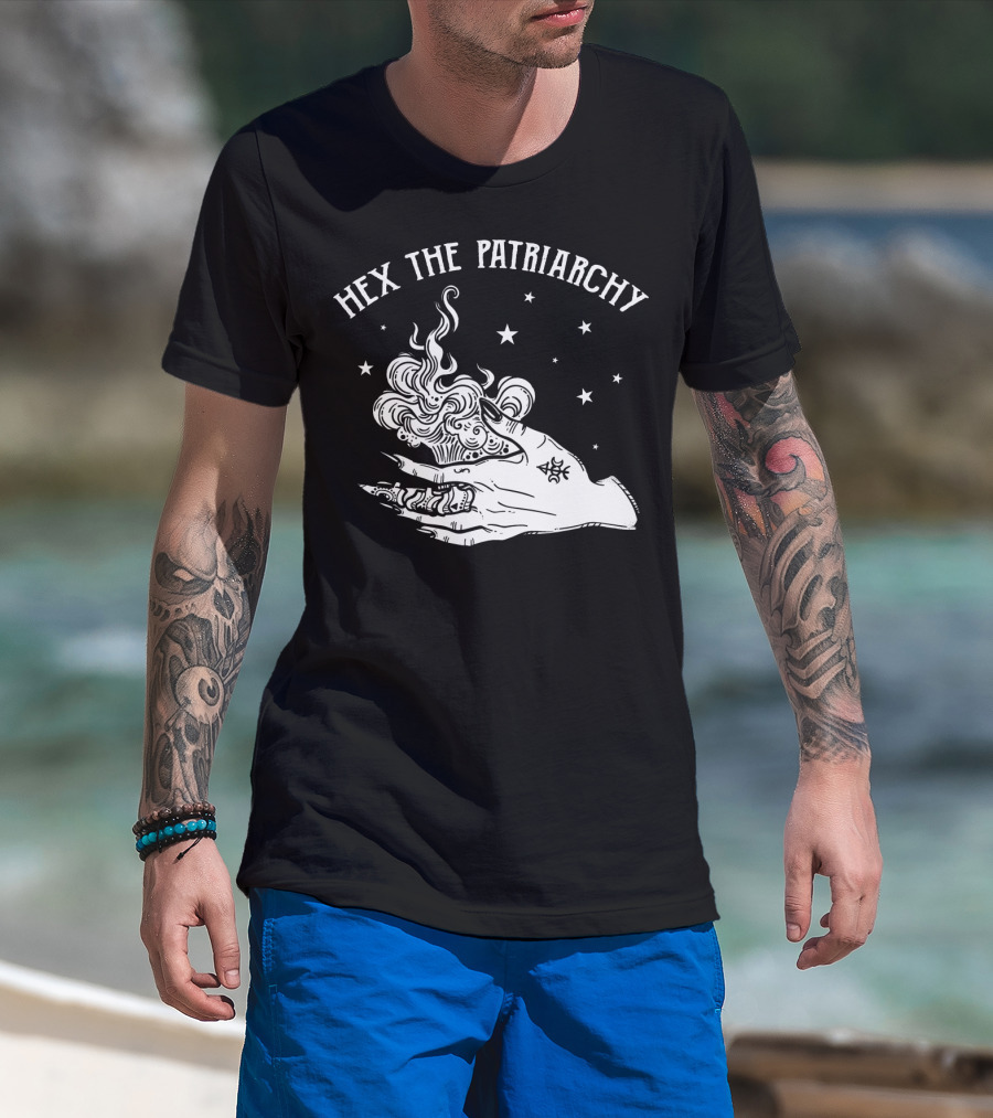 Hex The Patriarchy Hand Stars Smoke T-Shirt