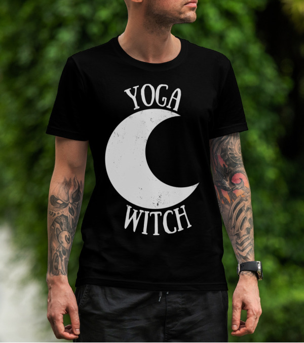 Yoga Witch Crescent Moon T-Shirt