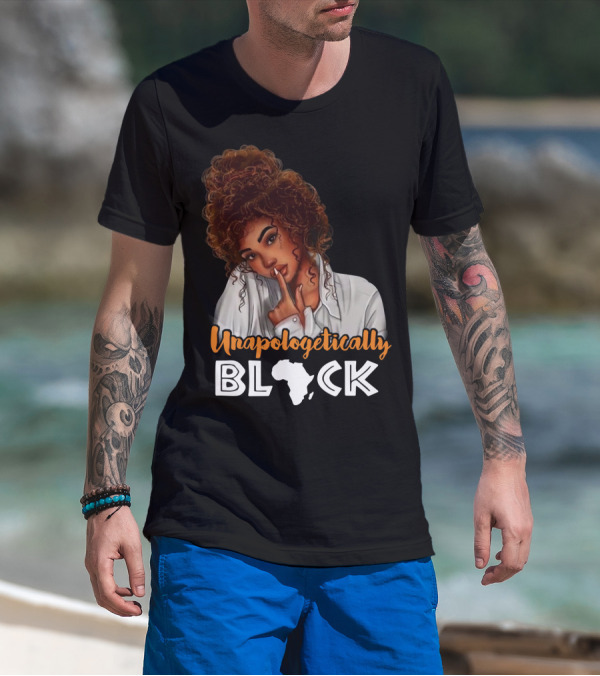 Unapologetically Black African Map T-Shirt