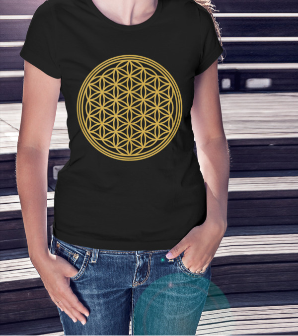 Flower Of Life Sacred Geometry Meditation T-Shirt