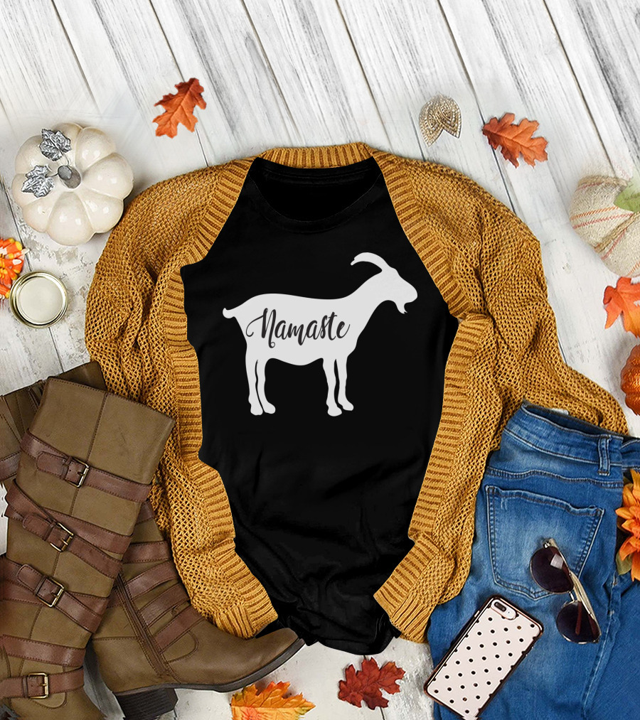 Goat Namaste Yoga Symbol T-Shirt