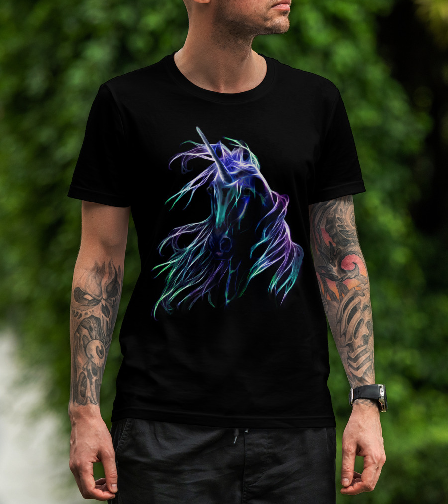 Unicorn In My Heart Neon Fantasy T-Shirt