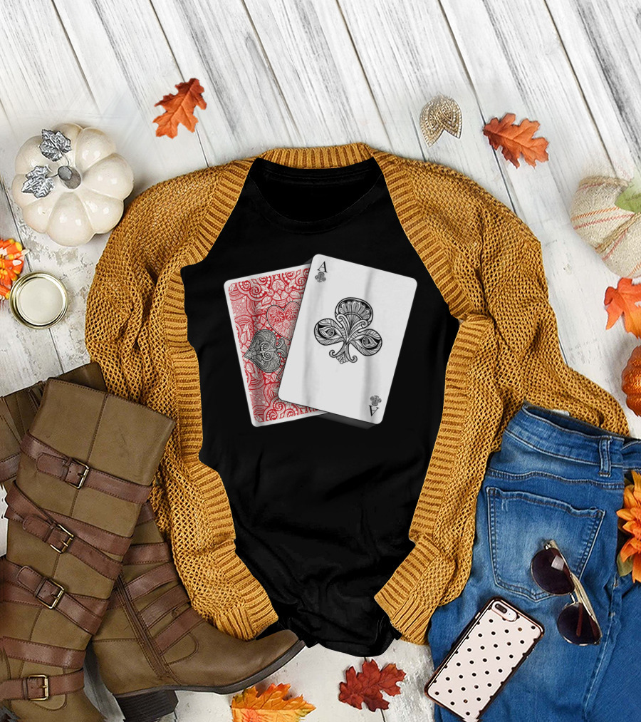 Ace Of Spades Costume Halloween Playing Card T-Shirt