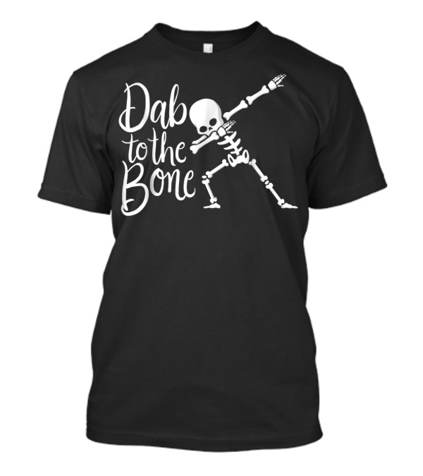 Dab To The Bone Funny Spooky Halloween Skeleton Dabbing T-Shirt