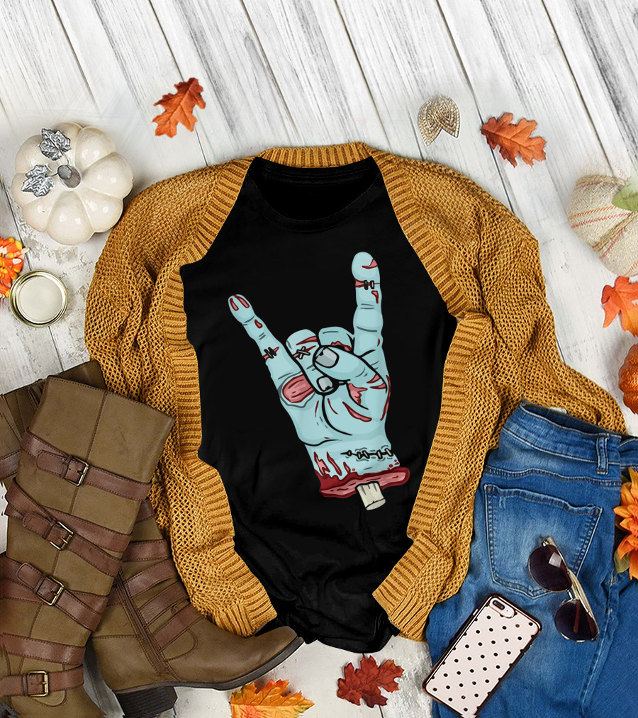 Easy Zombie Hand Halloween Horror Costume Fan Favorite T-Shirt