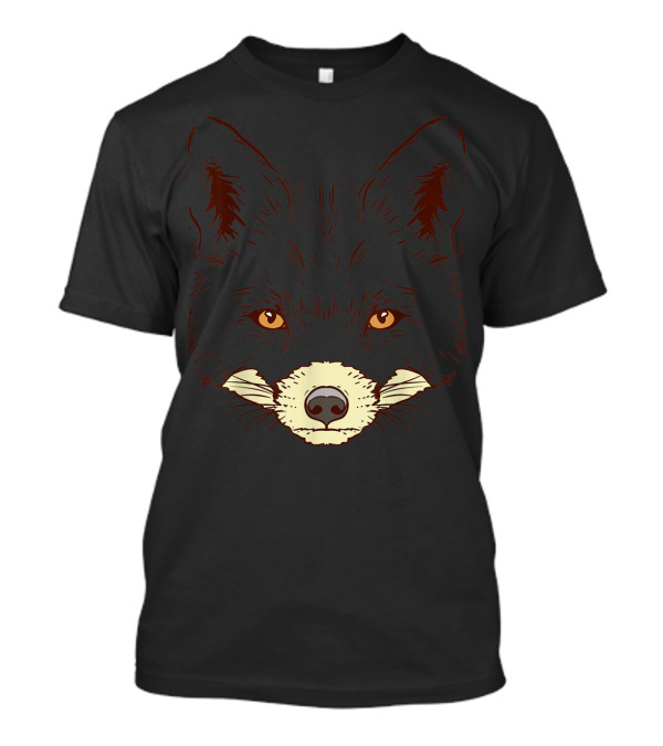 Fox Face Halloween Easy Animal Costume T-Shirt