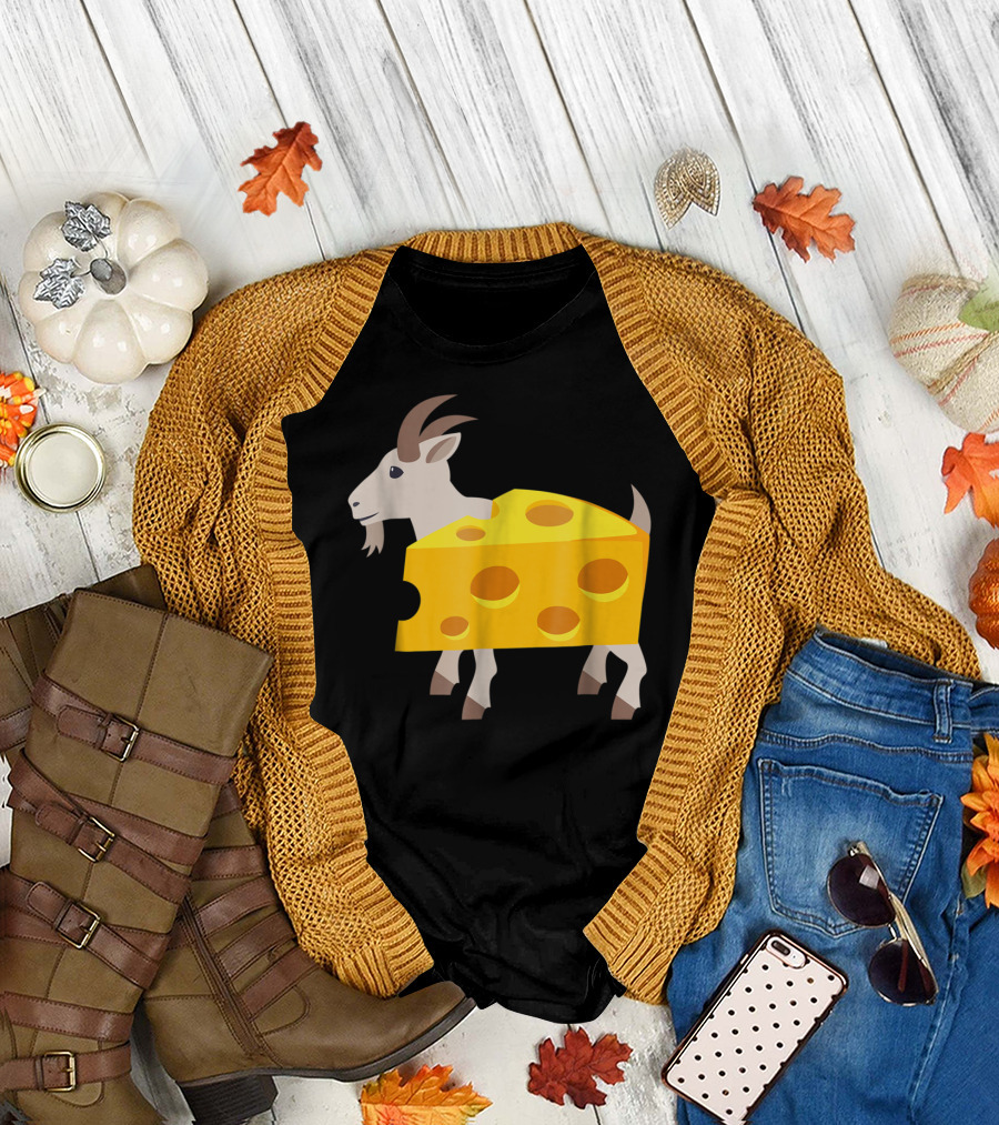 Goat Cheese Humor Lazy Animals T-Shirt